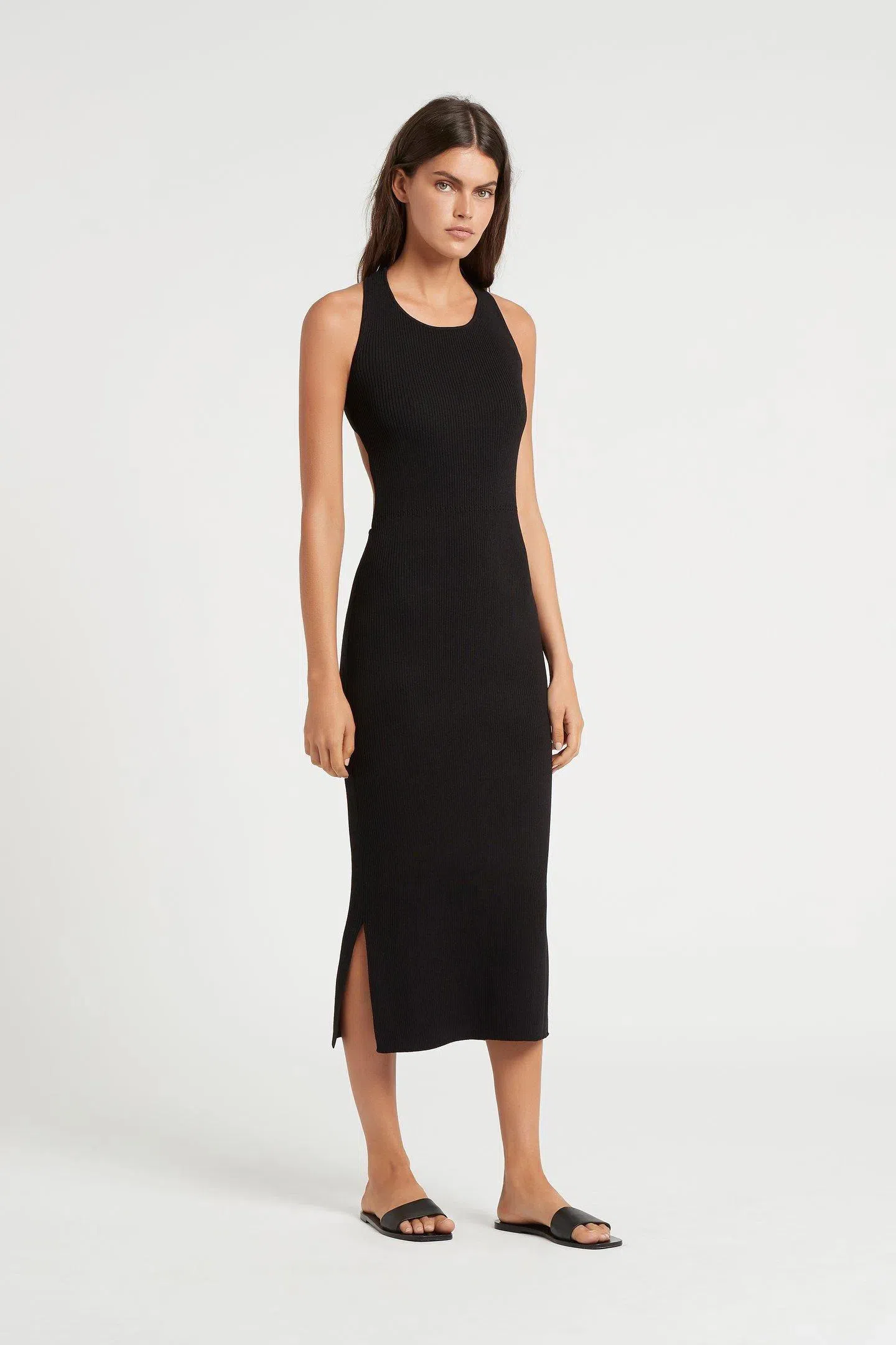 Sir The Label Marcelle Open Back Dress Black Size 1 / AU 8 | The Volte