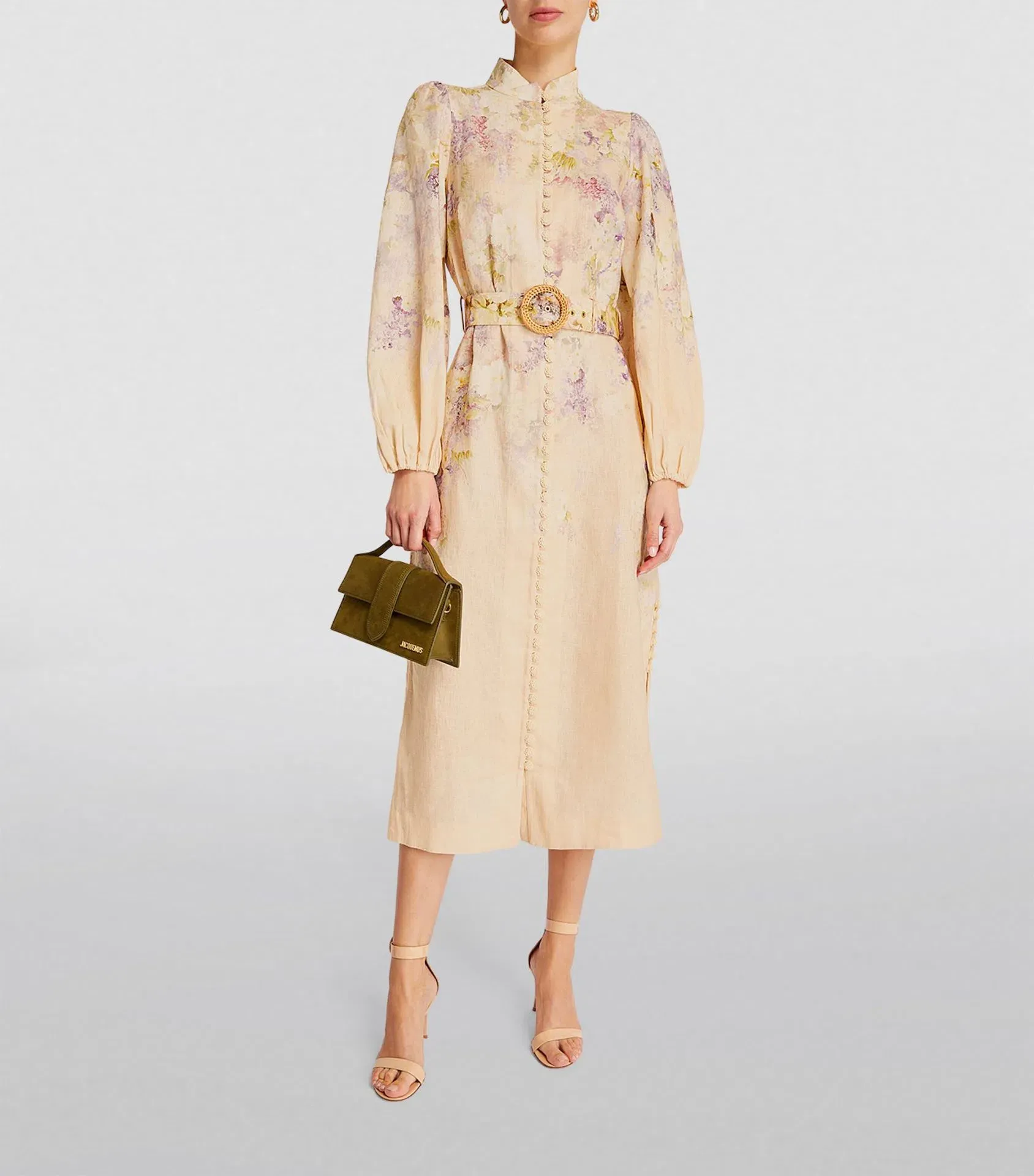 green emerald velvet dress ZIMMERMANN