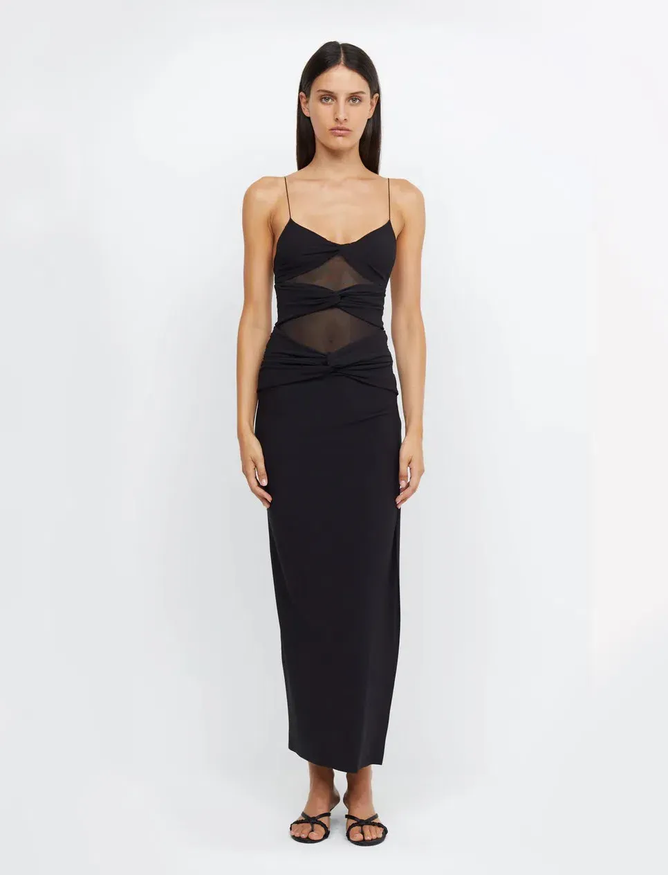 Montana Twist Maxi Dress - Black