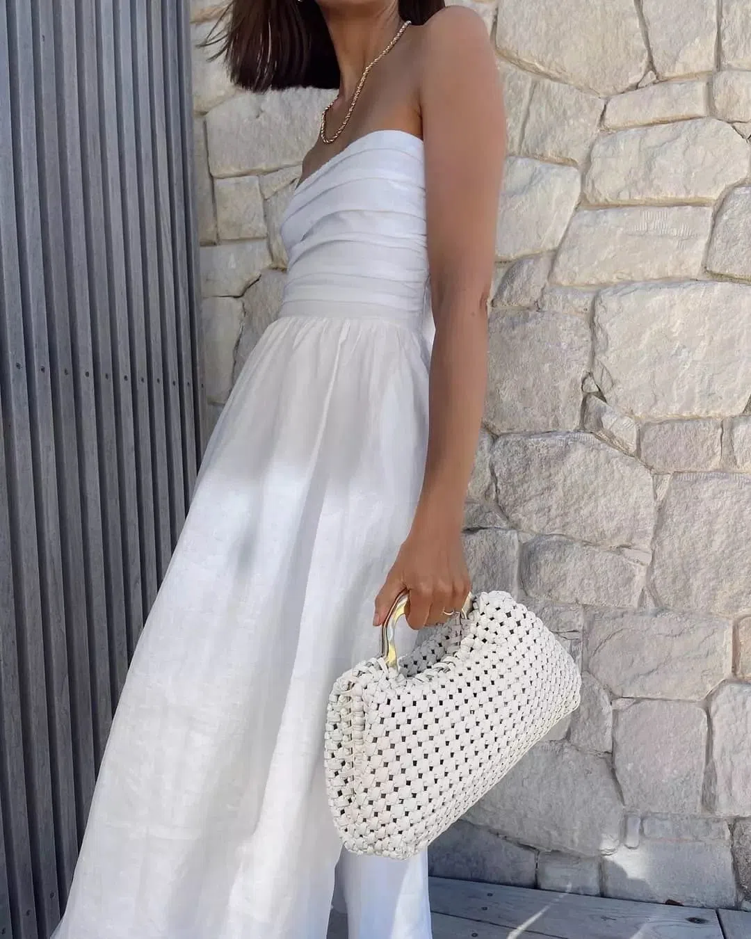 Dissh Lexi Linen Midi Dress White Size AU 8 | The Volte