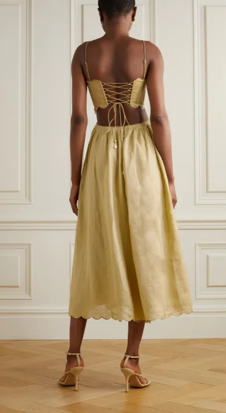 lace wedding dress with beaded belt Sexy Vintage Lace Boat Neck A-Line Bridal Gown with Beaded Belt – Elsi John main image 0