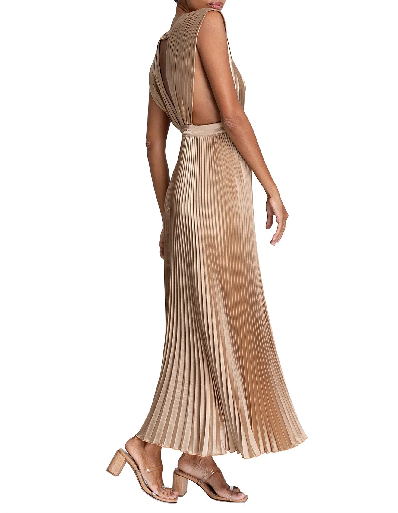 Nadine Merabi Sadie Beaded Fringe Mini Dress Gold Size XS / AU 6 | The Volte