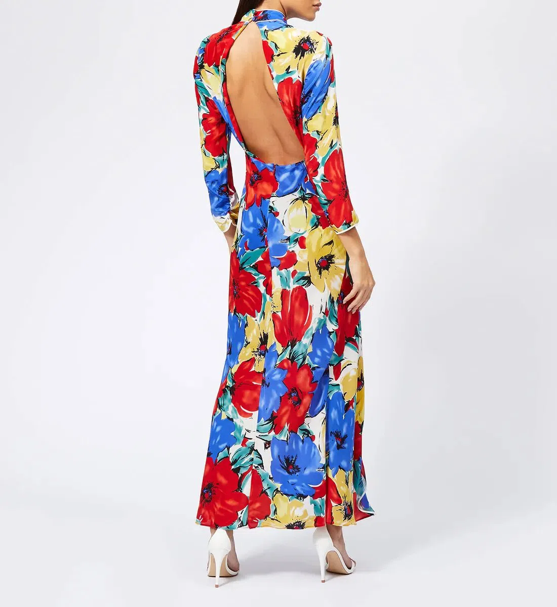RIXO London Lucy Diana' Floral High-Neck Backless Dress Size M/Au 12 | The Volte RIXO London Lucy Diana' Floral High-Neck Backless Dress Size M/Au 12 | The Volte