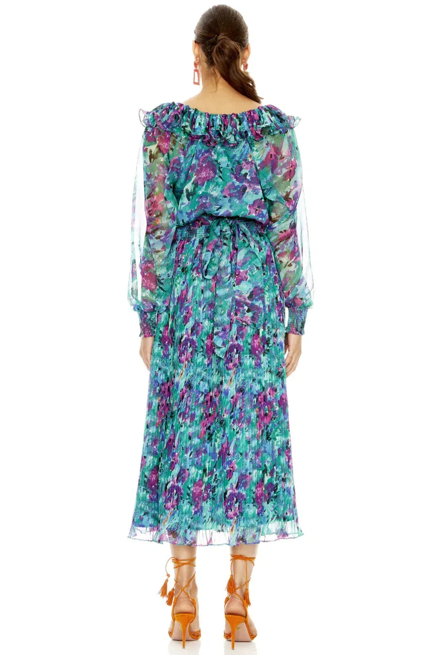 talulah barcelona nights midi dress Talulah Barcelona Nights Midi Dress Floral Size M